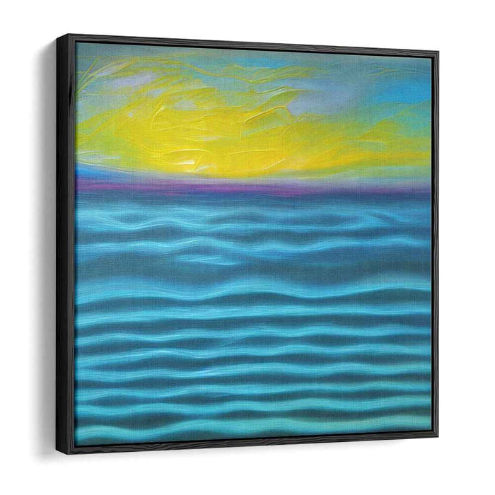 Deep Sea Tranquility: Tranquil Abstract Seascape Canvas Art