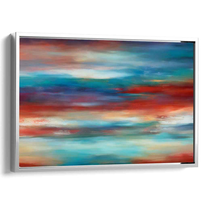 Ink Splash Symphony: Abstract Expressionist Canvas Art Print in Vivid Colors