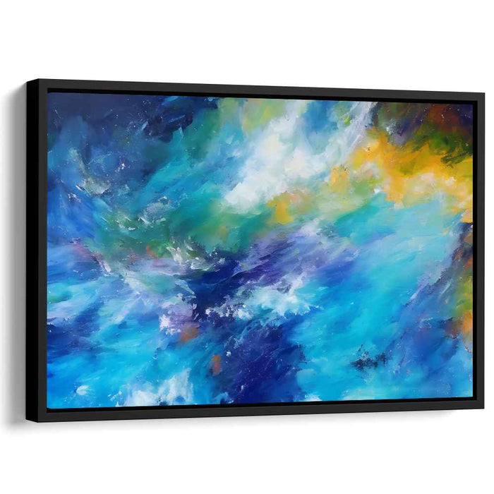 Tangible Universe Spins: Vivid Abstract Exploration Canvas Art