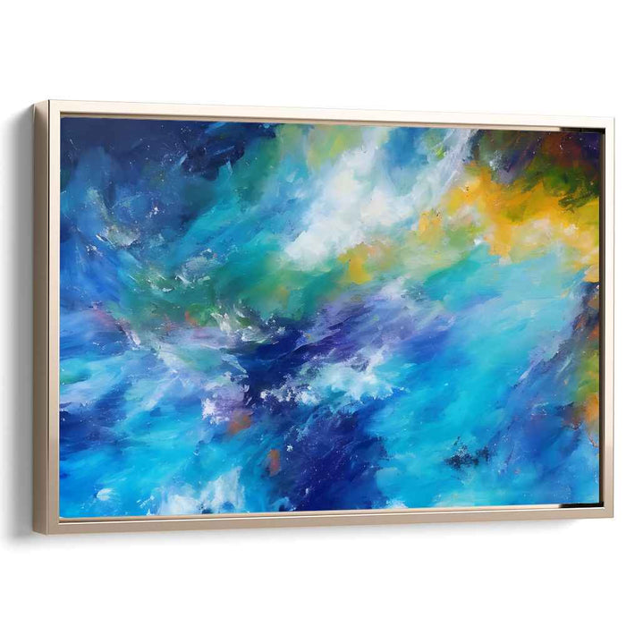 Tangible Universe Spins: Vivid Abstract Exploration Canvas Art