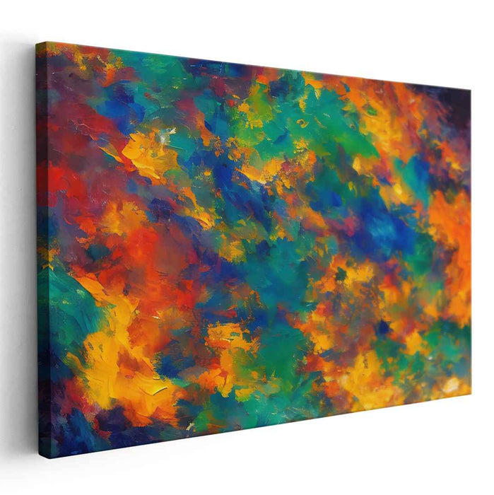Reverberating Expression: Abstract Expressionist Canvas Art Print
