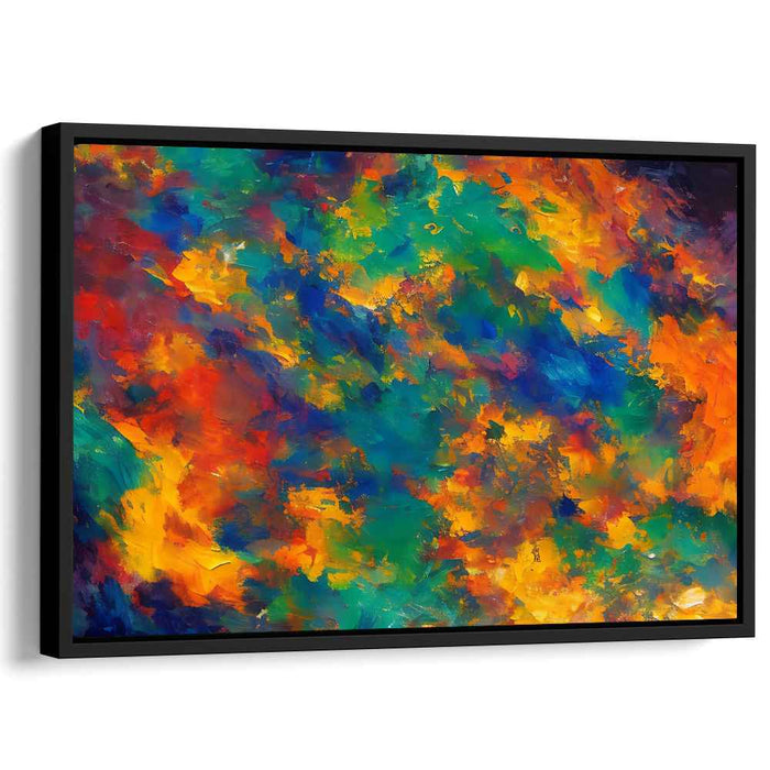Reverberating Expression: Abstract Expressionist Canvas Art Print