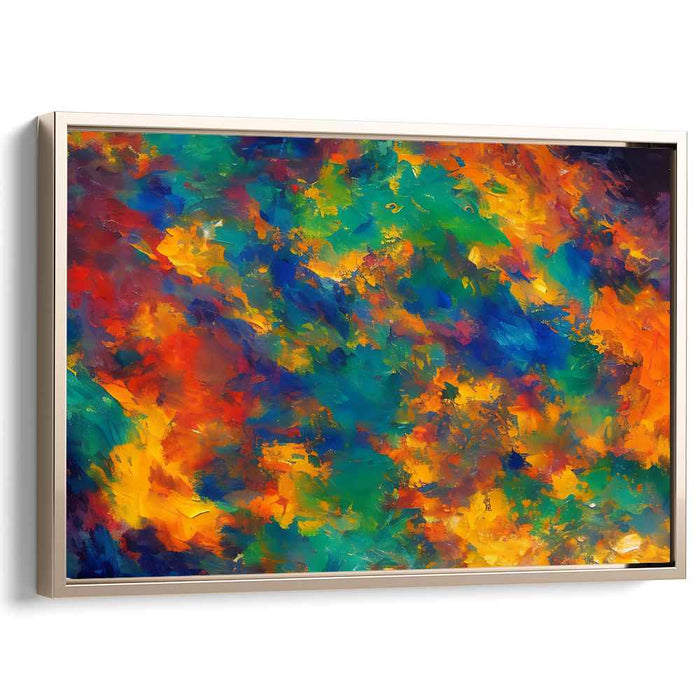 Reverberating Expression: Abstract Expressionist Canvas Art Print