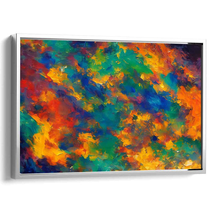 Reverberating Expression: Abstract Expressionist Canvas Art Print