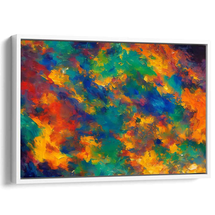Reverberating Expression: Abstract Expressionist Canvas Art Print