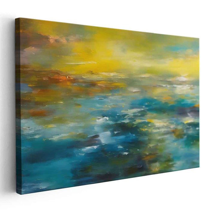 Shifting Light Symphony: Luminous Abstract Canvas Art