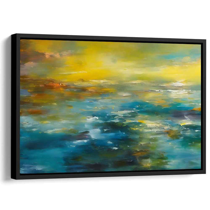 Shifting Light Symphony: Luminous Abstract Canvas Art