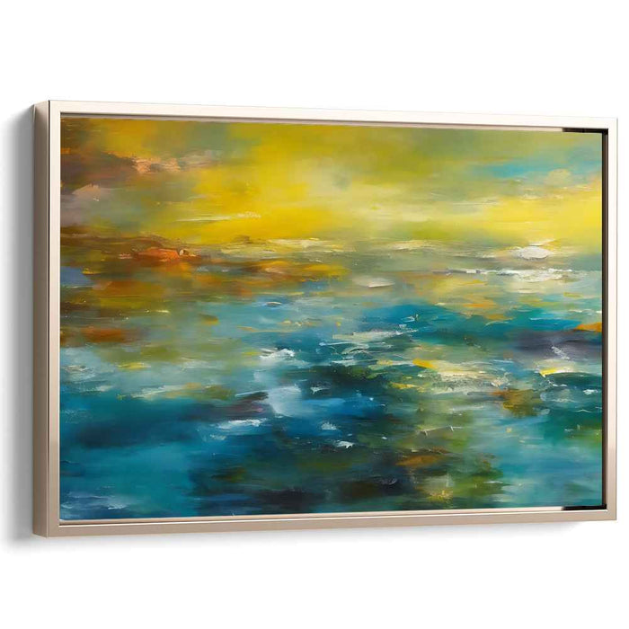 Shifting Light Symphony: Luminous Abstract Canvas Art