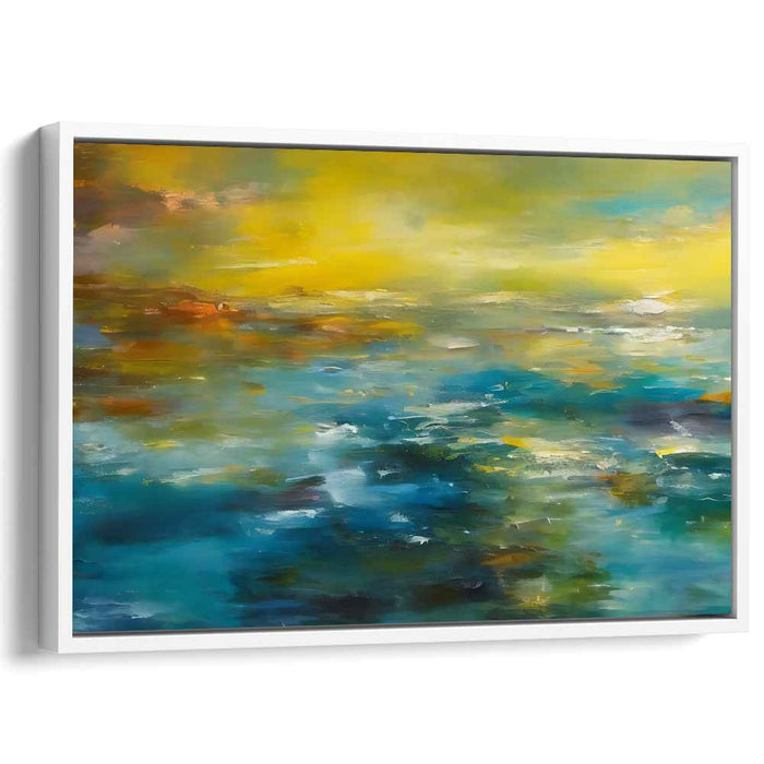 Shifting Light Symphony: Luminous Abstract Canvas Art