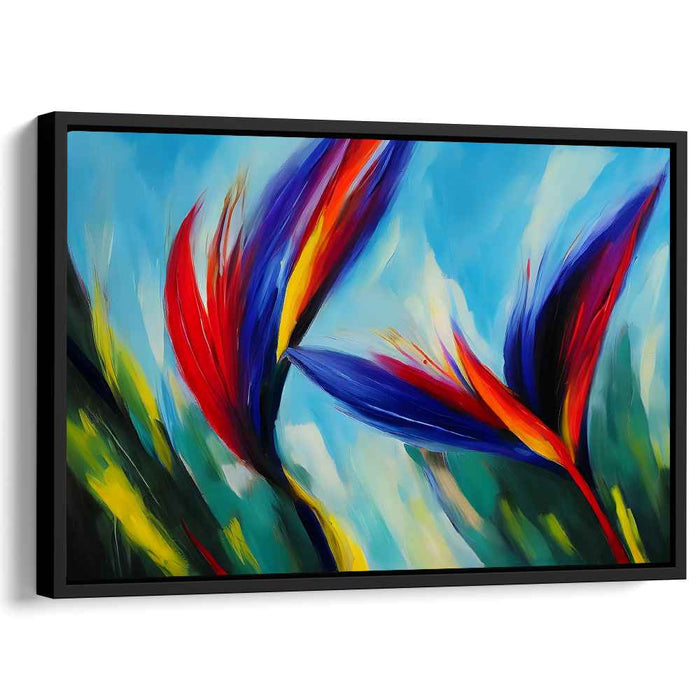 Energetic Flares: Abstract Expressionist Canvas Art
