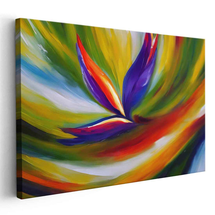 Energetic Petals: A Burst of Abstract Color
