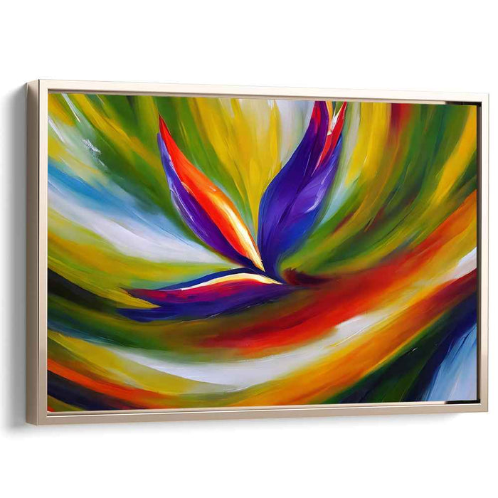 Energetic Petals: A Burst of Abstract Color