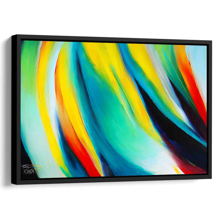 Vivid Turmoil Release: Vibrant Abstract Expressionist Canvas Art Print