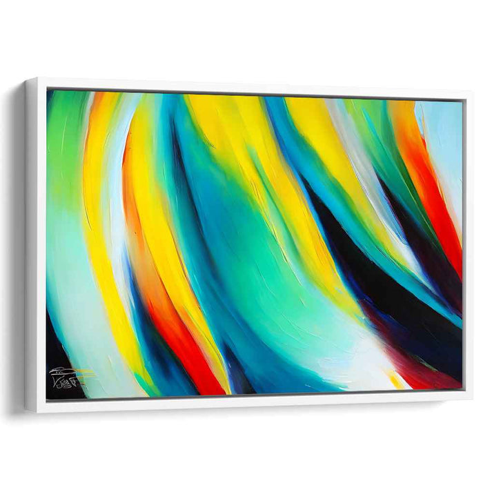 Vivid Turmoil Release: Vibrant Abstract Expressionist Canvas Art Print