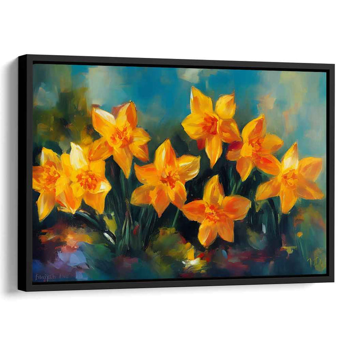 Petals Dance Symphony: Impressionist Daffodils in Bloom