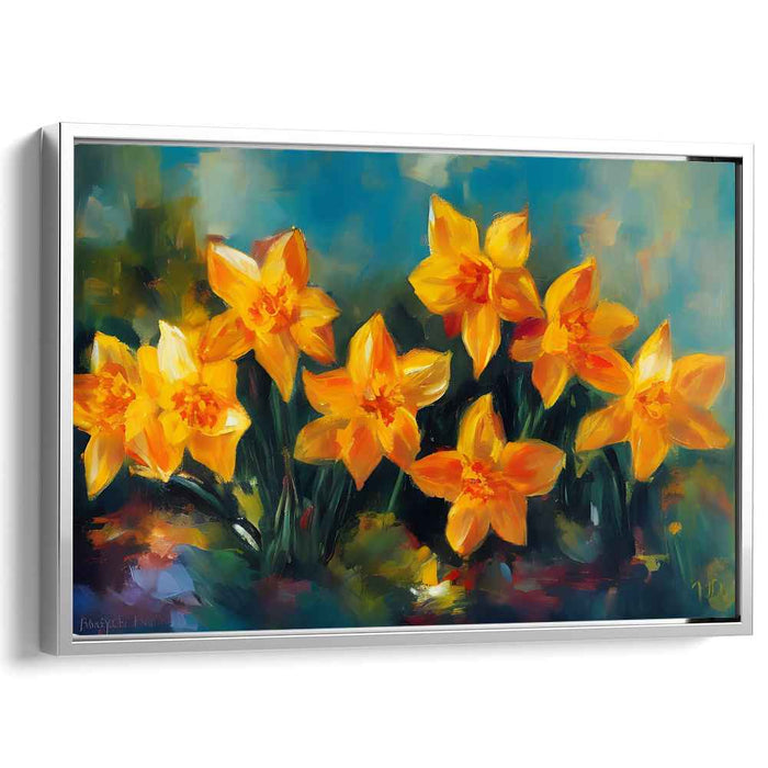 Petals Dance Symphony: Impressionist Daffodils in Bloom