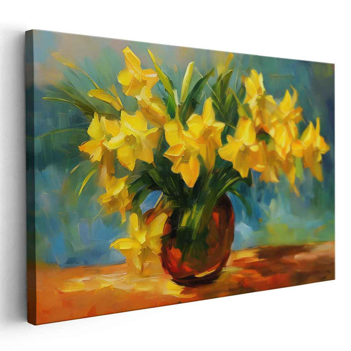 Floral Splendor: Vibrant Floral Canvas Art Print