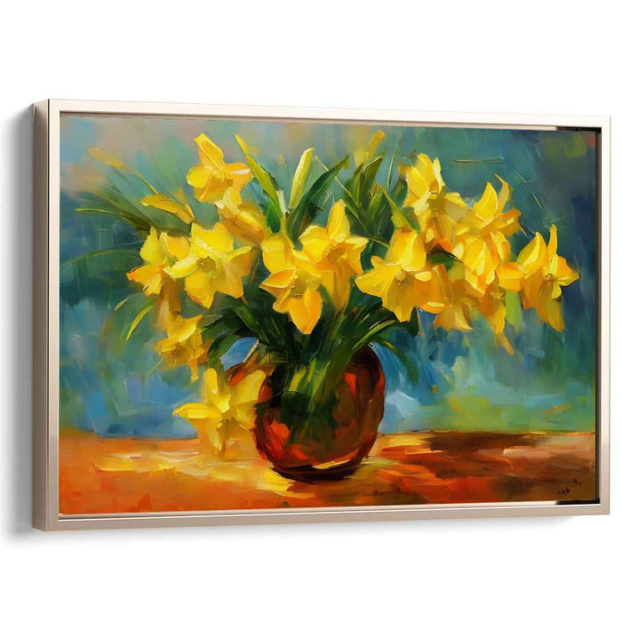 Floral Splendor: Vibrant Floral Canvas Art Print