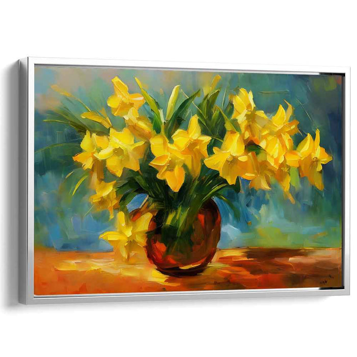 Floral Splendor: Vibrant Floral Canvas Art Print