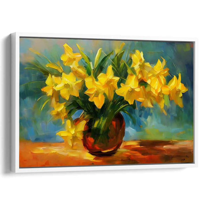 Floral Splendor: Vibrant Floral Canvas Art Print