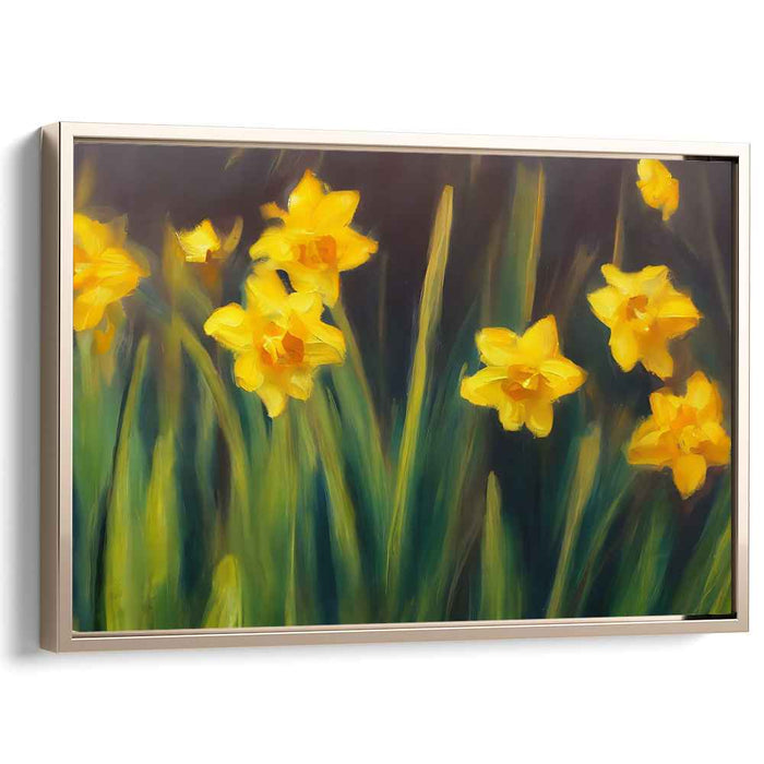 Golden Symphony Blossoms: Vibrant Daffodils in Bloom