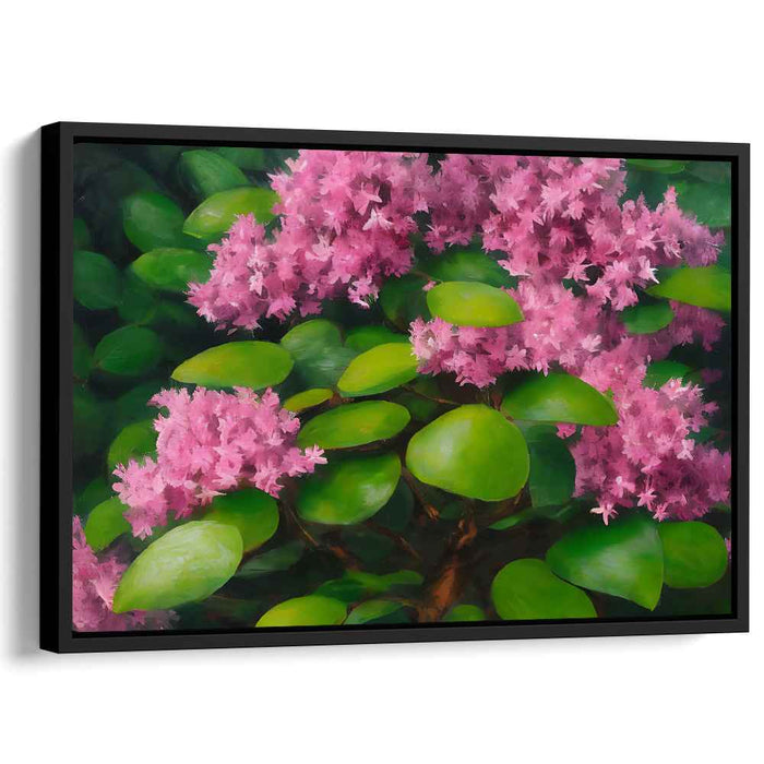 Botanical Blossom Illusion: Realistic Floral Canvas Art Print