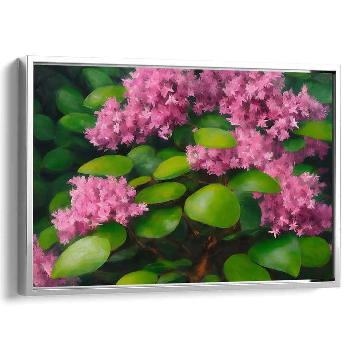 Botanical Blossom Illusion: Realistic Floral Canvas Art Print