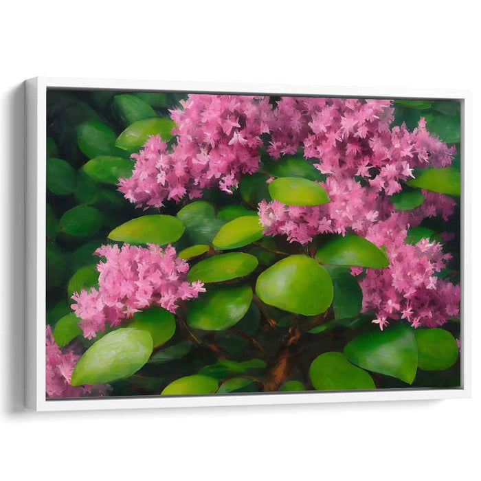 Botanical Blossom Illusion: Realistic Floral Canvas Art Print