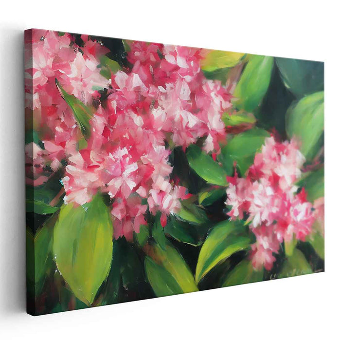 Floral Allegory: Vivid Floral Impressionist Canvas Art Print