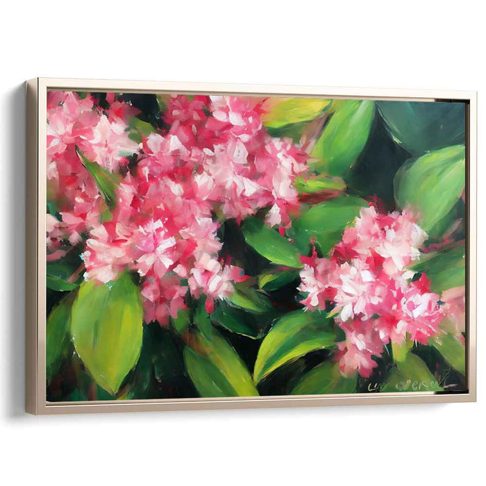 Floral Allegory: Vivid Floral Impressionist Canvas Art Print