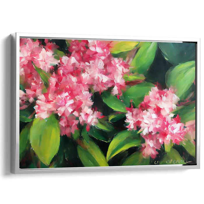 Floral Allegory: Vivid Floral Impressionist Canvas Art Print