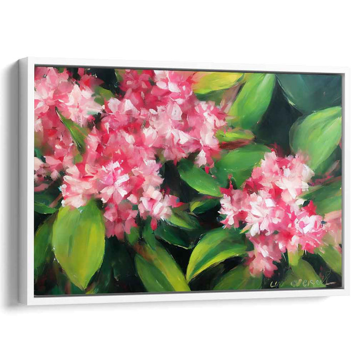 Floral Allegory: Vivid Floral Impressionist Canvas Art Print