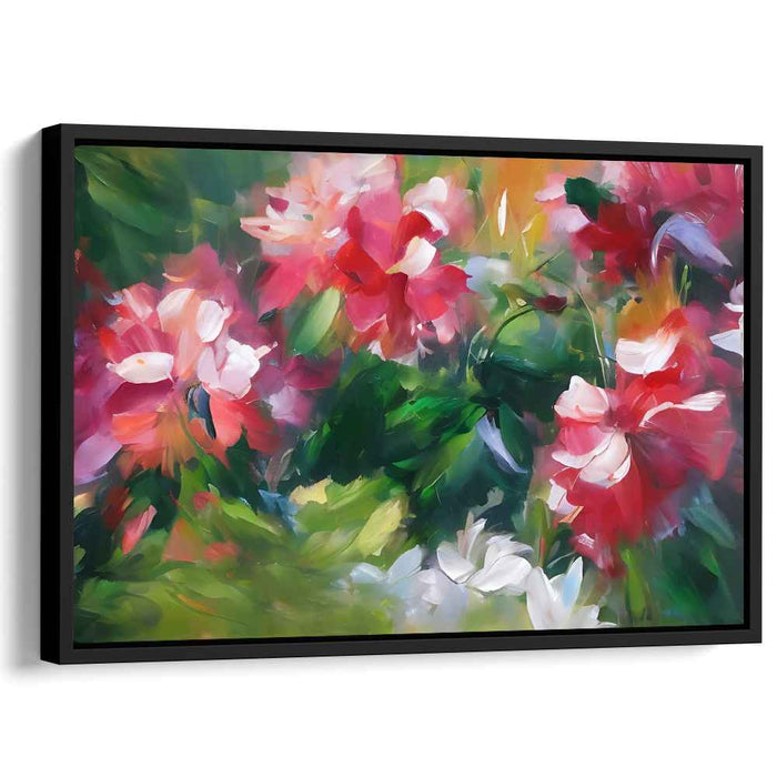 Enchanted Botanical Haven: Lush Garden Canvas Art