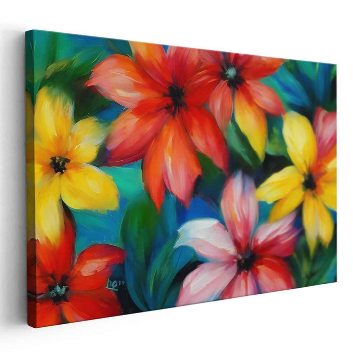 Abstract Tropical Flowers #129