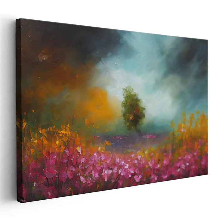 Ethereal Nature: Vivid Landscape Canvas Art Print