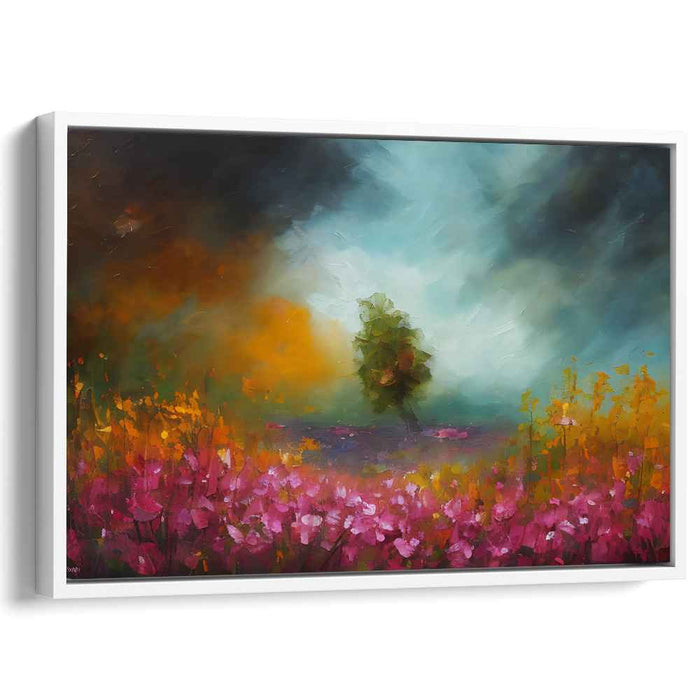 Ethereal Nature: Vivid Landscape Canvas Art Print
