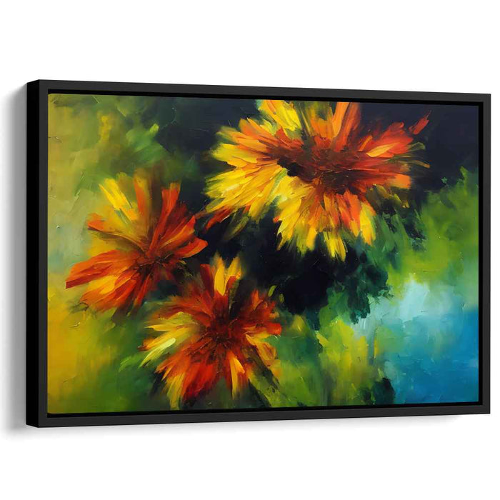 Floral Finesse: Vibrant Impressionist Floral Canvas Art Print