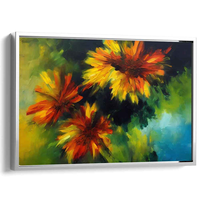 Floral Finesse: Vibrant Impressionist Floral Canvas Art Print