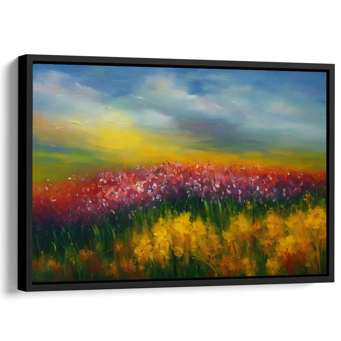 Dreamscape Blooms Alive: A Vivid Landscape of Blossoming Dreams Canvas Art