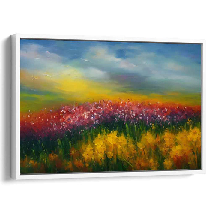 Dreamscape Blooms Alive: A Vivid Landscape of Blossoming Dreams Canvas Art