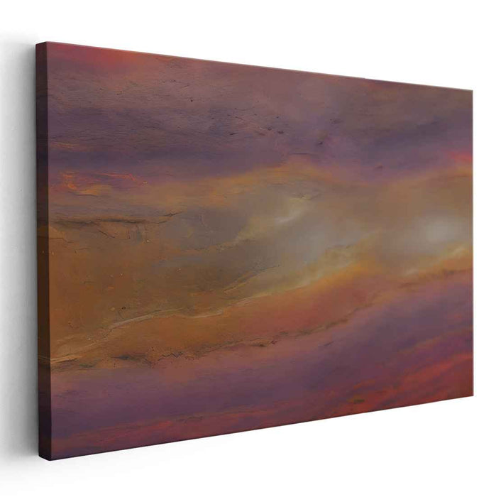 Colorful Echoes of Imagination: Abstract Expressionist Dreamscape Canvas Art Print