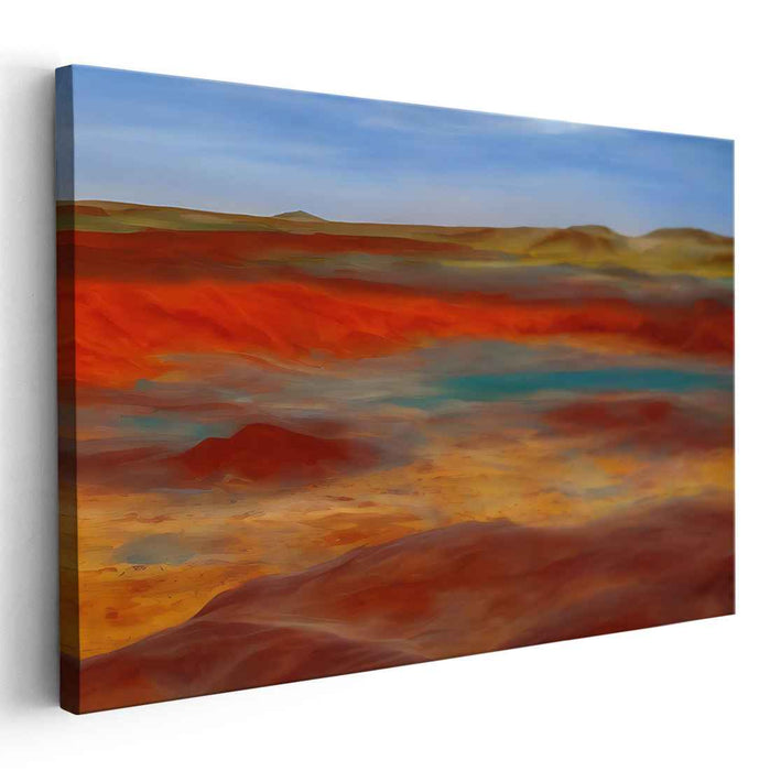Martian Dreams: Surreal Desert Landscape Canvas Art Print