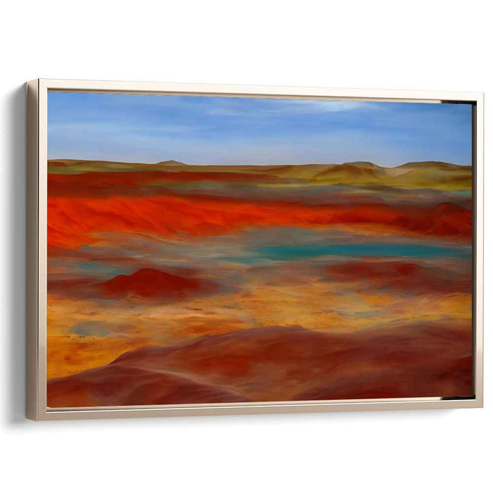 Martian Dreams: Surreal Desert Landscape Canvas Art Print