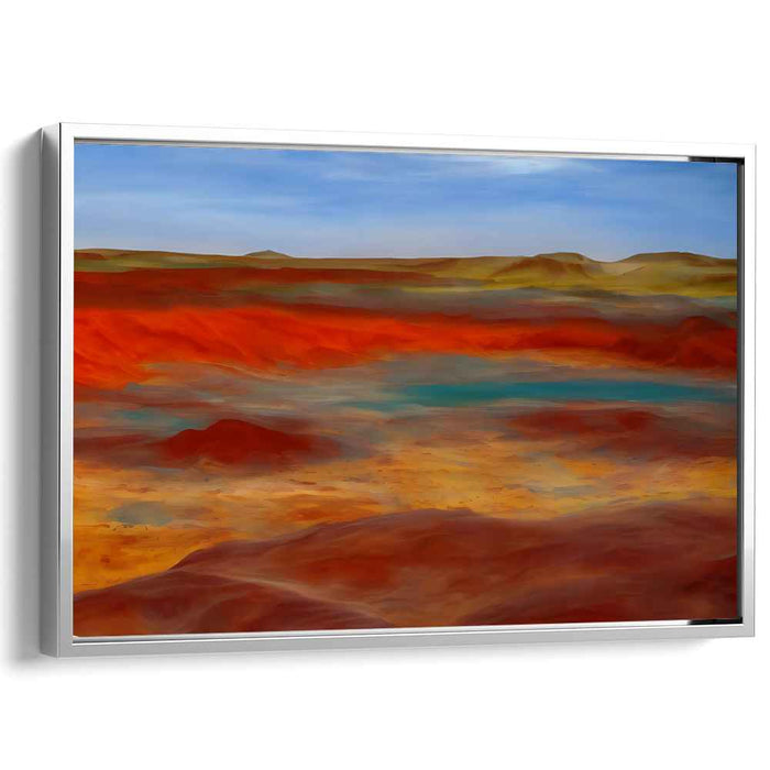 Martian Dreams: Surreal Desert Landscape Canvas Art Print