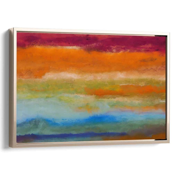Chromatic Bliss: Vibrant Abstract Watercolor Canvas Art
