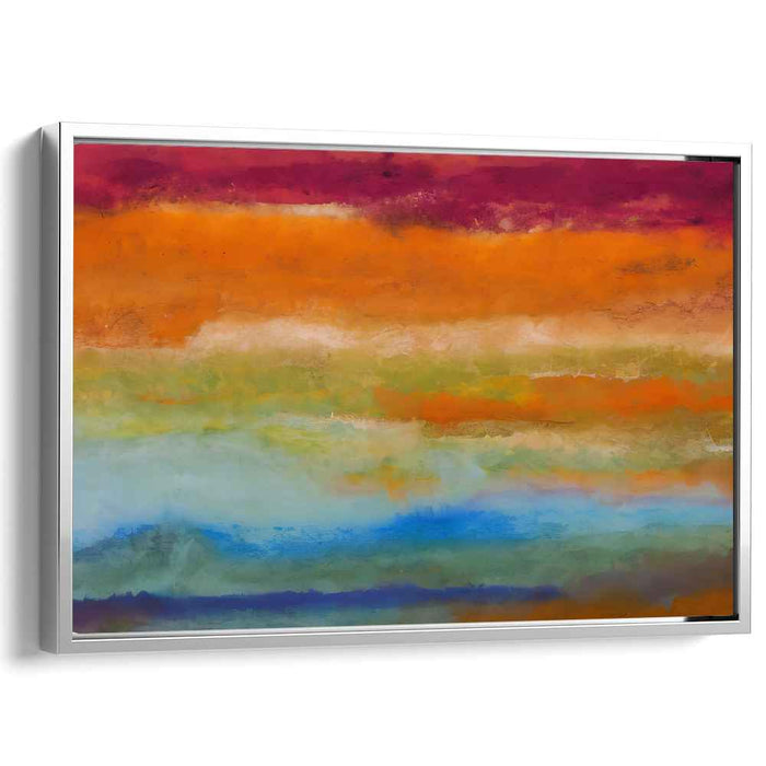 Chromatic Bliss: Vibrant Abstract Watercolor Canvas Art