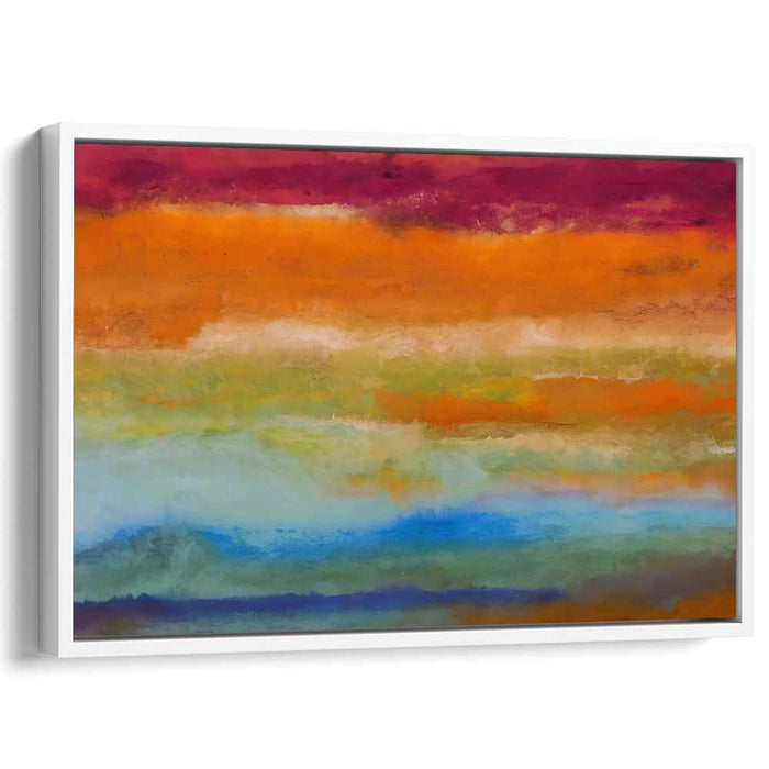 Chromatic Bliss: Vibrant Abstract Watercolor Canvas Art