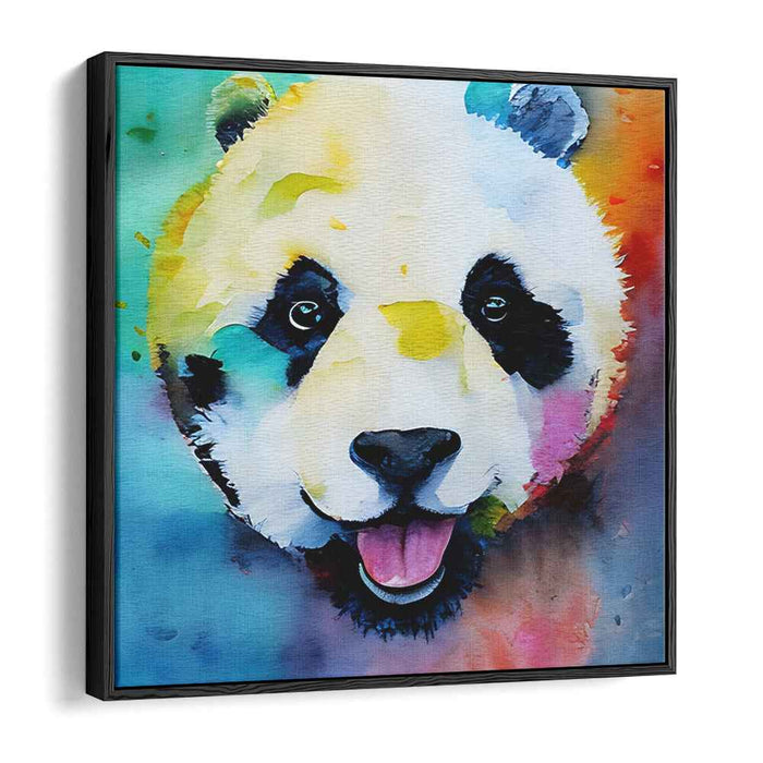Wild Harmony Splash: Vibrant Watercolor Animal Portrait
