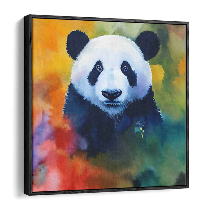 Colorful Ink Splatter Symphony: Vibrant Watercolor Abstract Canvas Art Print