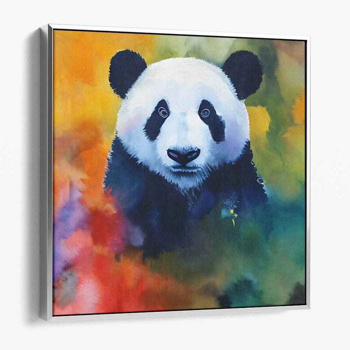 Colorful Ink Splatter Symphony: Vibrant Watercolor Abstract Canvas Art Print